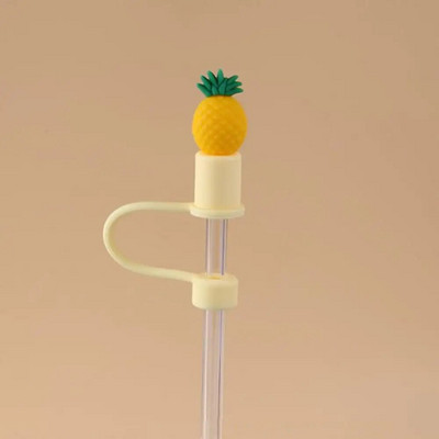 Aranyos rajzfilm szalmatakaró sapka Újrafelhasználható szilikon szalmatakaró levehető légmentes ivóporos sapka fröccsenésálló nyári csésze eszközök