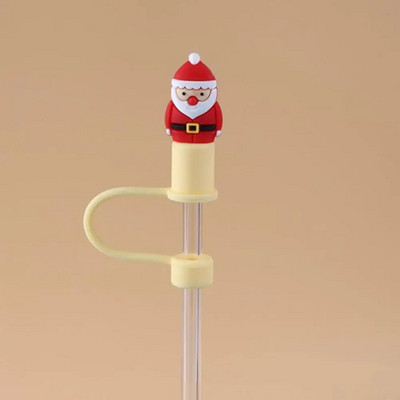 Aranyos rajzfilm szalmatakaró sapka Újrafelhasználható szilikon szalmatakaró levehető légmentes ivóporos sapka fröccsenésálló nyári csésze eszközök