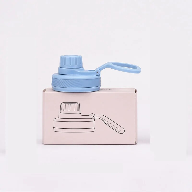 Nagy kapacitású termosz csésze fedél, kényelmes fogantyú, kültéri sport vizes palack fedél/kupak, 1 l, 2023, új