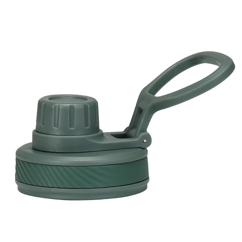 Nagy kapacitású termosz csésze fedél, kényelmes fogantyú, kültéri sport vizes palack fedél/kupak, 1 l, 2023, új