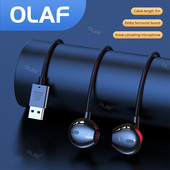 Căști Olaf conectate prin USB Căști în ureche cu fir cu microfon pentru computer PC Gaming Muzică Căști cu fir Căști căști