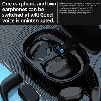 Нови безжични слушалки GT280, шумопотискащи LED дисплей, стерео слушалки с кукички за уши за смарт телефон, компютър, лаптоп