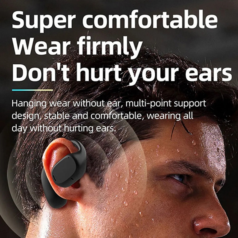 Új GT280 vezeték nélküli fülhallgató, zajszűrő LED kijelzős sztereó fejhallgató fülre akasztóval okostelefonhoz számítógépes laptophoz