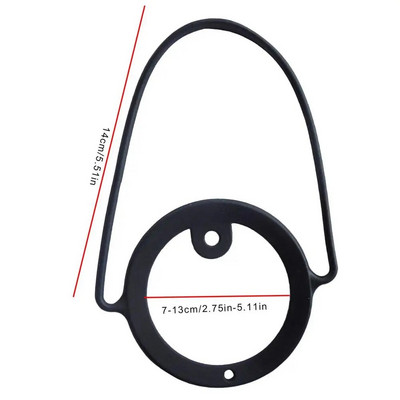 A vizespalack fogantyújának pántja puha tartószíj, amely 12,2 hüvelykes kézi fogantyúvá teszi a palackot, tartós hordozó, színes szalmacsésze kötél