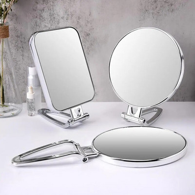 3X увеличителна светлина Огледало за грим Двустранно огледало за грим Ръчно огледало Огледало Козметични инструменти 3 стила