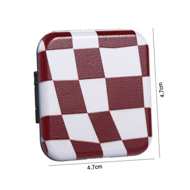 Καρό σκακιέρα Πτυσσόμενος καλλυντικός καθρέφτης Μίνι τετράγωνος καλλυντικός καθρέφτης τσέπης καθρέφτης smartphone Φορητός καθρέφτης μακιγιάζ