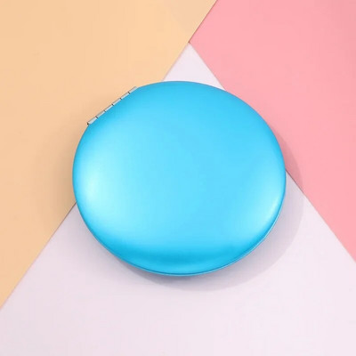 1db kétoldalas mini sminktükör, nagyító, összecsukható zsebes kis sminktükör utazáshoz szépségápolási kozmetikai eszköz lányoknak