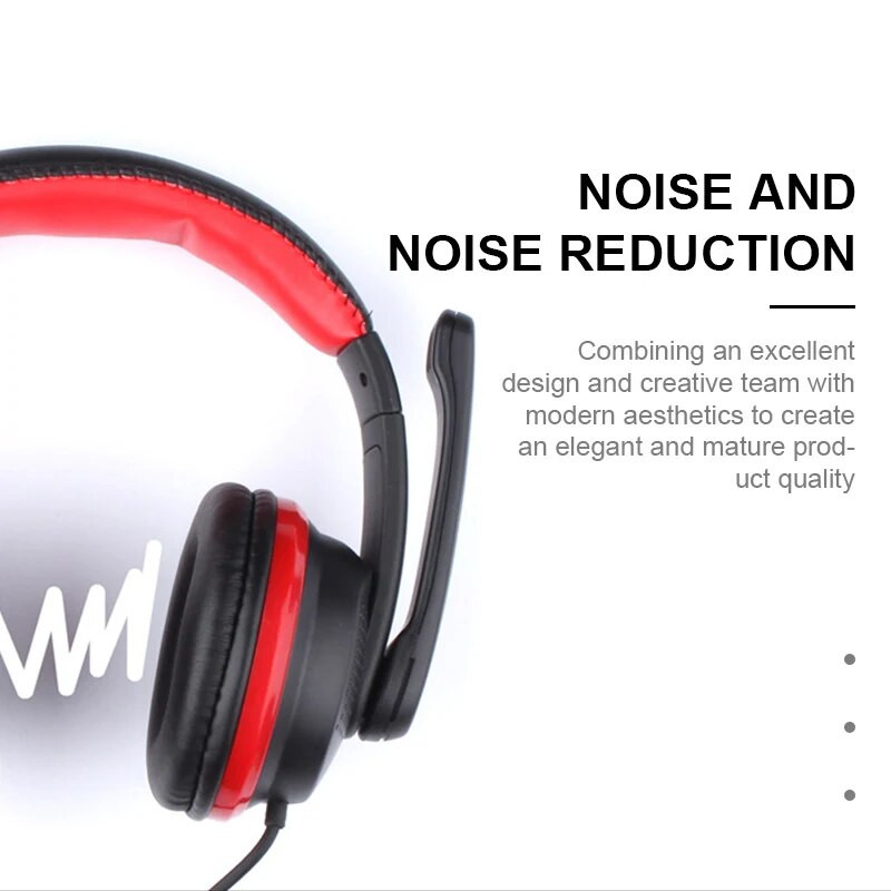 7.1 Sztereó számítógépes játékos fejhallgató mikrofonnal számítógéphez Zajszűrő játék fejhallgató USB Jack Basszus Cascos Zene наушники