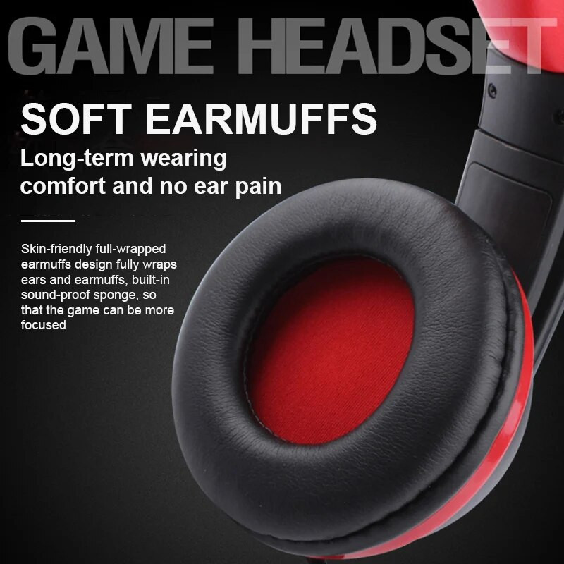 7.1 Sztereó számítógépes játékos fejhallgató mikrofonnal számítógéphez Zajszűrő játék fejhallgató USB Jack Basszus Cascos Zene наушники