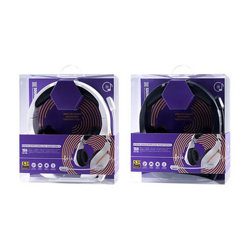 Безжични слушалки Шумопотискащи Слушалки за по-дълго възпроизвеждане с гъвкав микрофон За мобилен телефон Игри Компютър Лаптоп