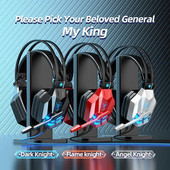 Játékos fejhallgató Virtuális térhatású hang Gamer fülhallgató Hangvezérlés USB vezetékes mikrofonos fejhallgatóval PS4 PC számítógéphez