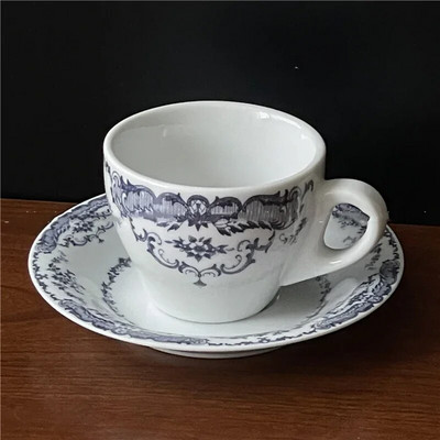 Винтидж керамична чиния с роза Европейски стил Западна храна Ястия с макаронени изделия Чинии за вечеря Салата Десерт Ястие Домашно изкуство Сервии