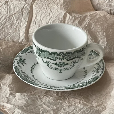 Винтидж керамична чиния с роза Европейски стил Западна храна Ястия с макаронени изделия Чинии за вечеря Салата Десерт Ястие Домашно изкуство Сервии