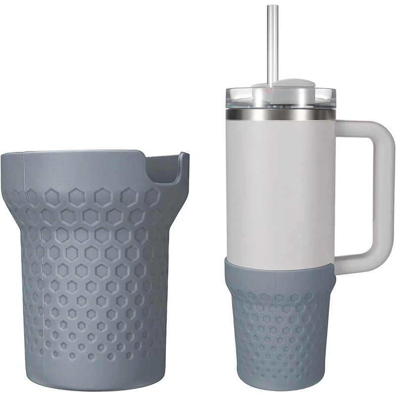 Vizes palackhüvely szilikon palack alsó hüvely fedél csúszásgátló vizes palack hordozó csésze tartozék Stanley 30 oz 40 oz csészéhez