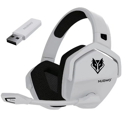 Vezeték nélküli gaming fejhallgató mikrofonnal 2.4G BT NUBWO G06 Gamer fejhallgató térhatású hang mikrofonnal PC Számítógép Laptop PS4 PS5