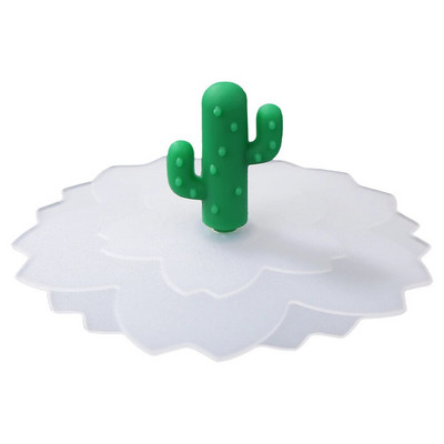 Aranyos rajzfilm állati szilikon üvegpohár fedél magas hőmérsékletnek ellenálló fedők porálló, tartós kávésbögre szívó tömítő kupakok