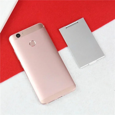 Alumínium összecsukható tükör zsebes mini hordozható sminktükrök utazási kézi kis tükör pipere, összecsukható kompakt kozmetikai eszközök