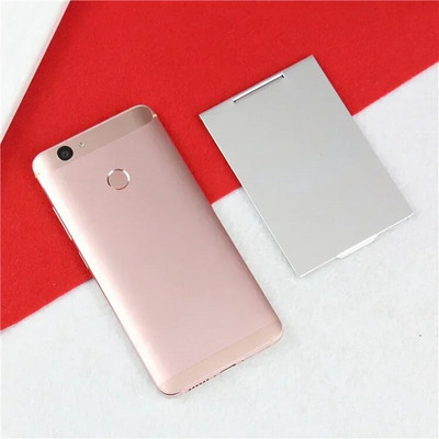 Alumínium összecsukható tükör zsebes mini hordozható sminktükrök utazási kézi kis tükör pipere, összecsukható kompakt kozmetikai eszközök