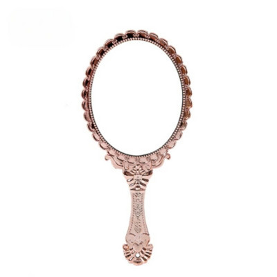 Retro faragott sminktükör hordozható kézi sminktükör sminktükör kézi tükör SPA szalon kompakt tükör női kozmetikai tükrök