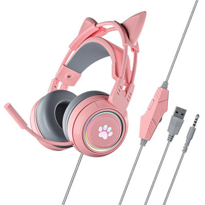 Új Super Bass Headset Gamer Fejhallgató Számítógép PC, Fül felett 9D Sztereó Telefonos Gaming Headset Mikrofonnal PS4 PS5 XBOX-hoz