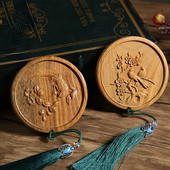 Φορητά χειροτεχνήματα Φορητός καθρέφτης μακιγιάζ Γυναικείος μικρός καθρέφτης Στρογγυλός καθρέφτης κινέζικο στυλ Καλλυντικός καθρέφτης γάμου προίκα