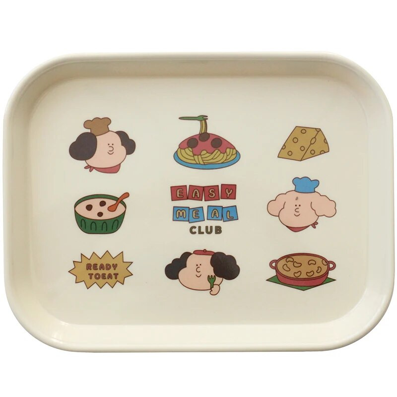 Aranyos amin rajzfilm reggelire Gyümölcstálca Asztali apróságok Tárolás Harapnivalók Ékszertálca Pózoló lövés dekoráció