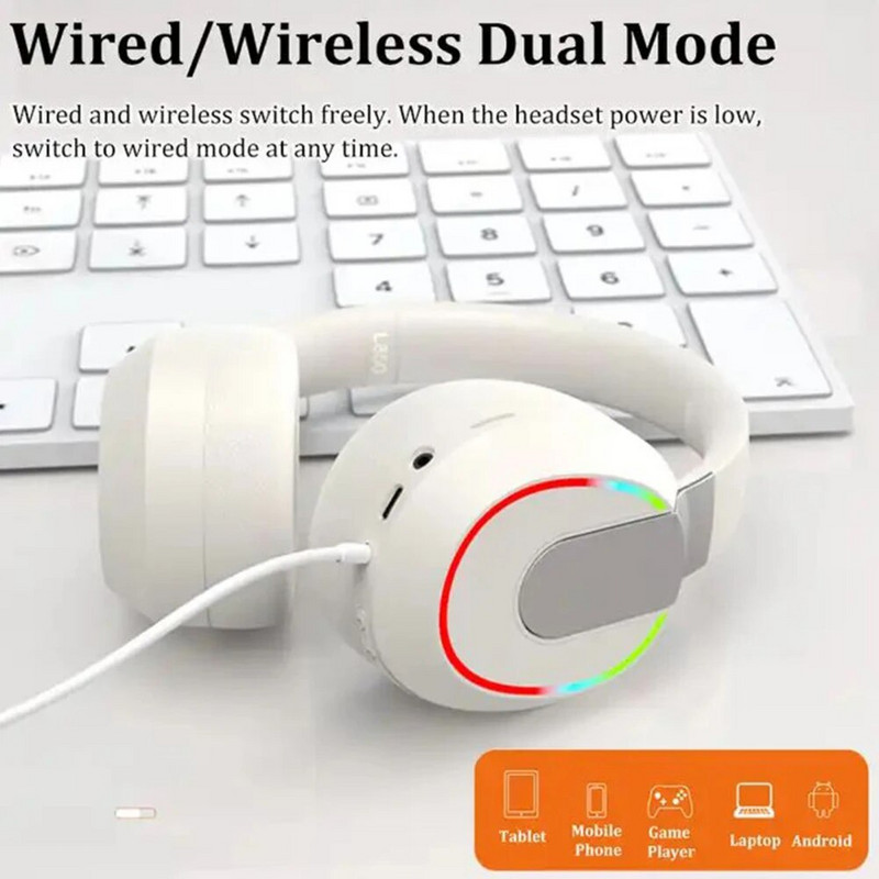 L850 vezeték nélküli fejhallgató sztereó hangú fejhallgató tiszta hívó fejhallgató mikrofonnal számítógépes játékhoz irodai zoom találkozóhoz