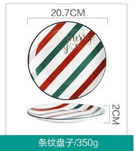 2023 Vianočný keramický riad domáci kreatívny osobný dezertný riad sada roztomilých malých riadov.