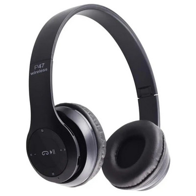 Căști fără fir P47 Căști stereo on-ear cu microfon timp de redare mai lung Încărcare USB pentru telefon inteligent, computer, laptop, accesorii