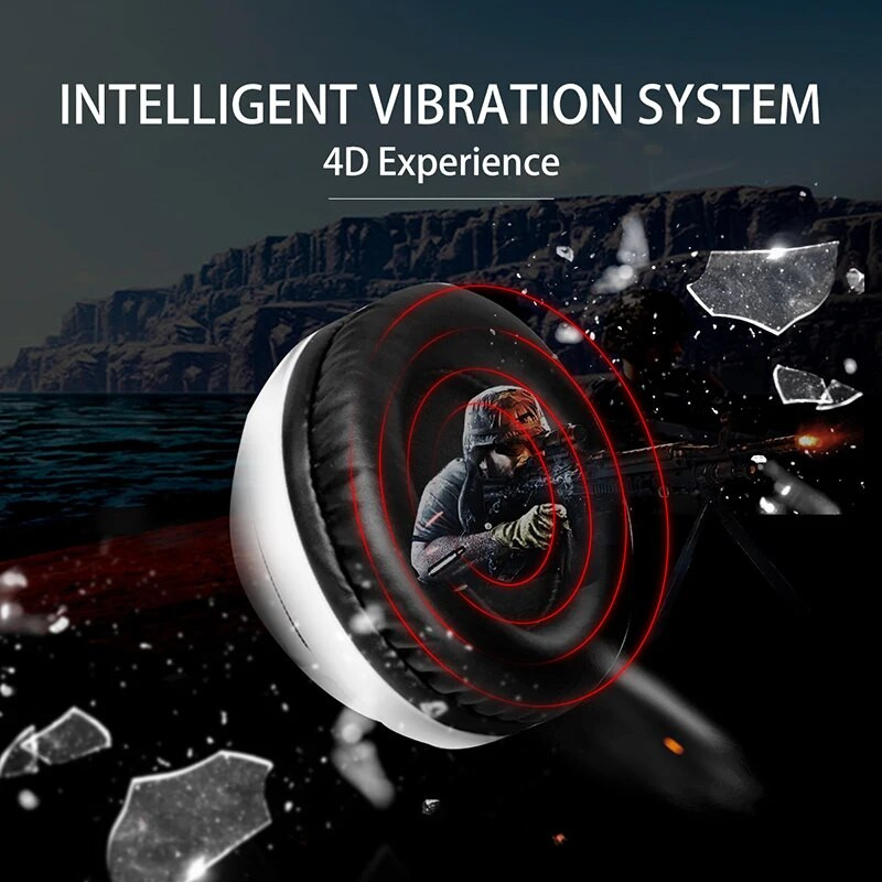 Somic G941 Gaming Headset 7.1 Hang Vibráció Hangerősítő Fejhallgató Mic Led Fénnyel Ps5 Ps4 Pc Laptop Számítógéphez