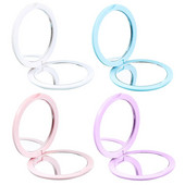 Καθρέφτης καλλυντικών διπλής όψης Στρογγυλός αναδιπλούμενος καθρέφτης μακιγιάζ ταξιδιού Οβάλ φορητός καθρέφτης φορητός για τσέπη τσάντα τσάντας