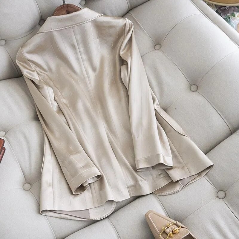 Japán koreai női felső kategóriás öltöny dzseki 2023 tavaszi őszi új női kis öltöny, hosszú ujjú vékony, rövid kis öltöny blézer
