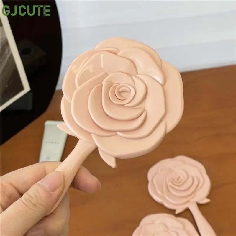 1db kézi hiúsági tükör Vintage Rose sminktükör kéztükör zsebtükör sminktükör kozmetikai kompakt tükör nőknek
