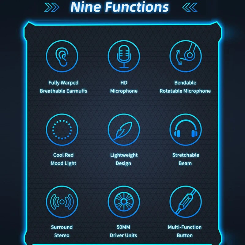 Awei ES-770I vezetékes, játékhoz használható fejhallgató 3,5 mm-es Plug Gamer laptop fejhallgató térhatású hang mikrofonnal PC számítógéphez 50 mm-es illesztőprogram-fülhallgató