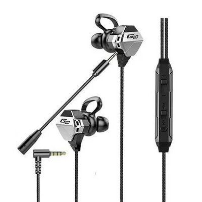 Vezetékes fülhallgató mikrofonnal, extra basszus, Drive-by-Wire, fülbe helyezhető, közvetlen csatlakozó, számítógép, mobiltelefon, sport, játék fejhallgató