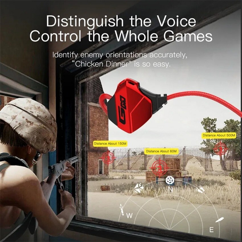 Vezetékes fülhallgató mikrofonnal, extra basszus, Drive-by-Wire, fülbe helyezhető, közvetlen csatlakozó, számítógép, mobiltelefon, sport, játék fejhallgató