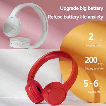 Τα νέα στερεοφωνικά ακουστικά Bluetooth 600BT 5.3 πτυσσόμενα είναι κατάλληλα για υπαίθρια αθλήματα και παιχνίδια σε κινητά τηλέφωνα και υπολογιστές