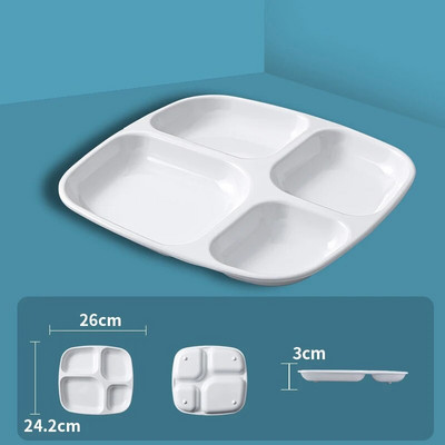 3/4/7-mriežkové taniere na jedlo, večere, riad, jedálenský tanier, servírovacie taniere, šalát, kuchynský ekologický riad