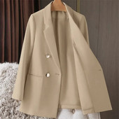 Sacouri elegante, solide, pentru femei, ocazional, pentru birou, pentru dama, jachetă, topuri, la modă, cu mânecă lungă, șic, pentru femei, haină primăvară toamnă
