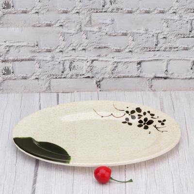 Zahustený BBQ grilovaný špíz tanier melamínový oválny občerstvenie plastový tanier reštaurácia cestoviny tanier komerčné morské plody ryby tanier