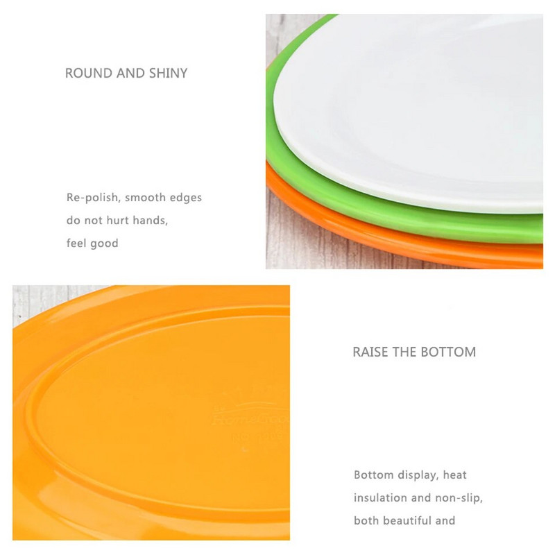 Zahustený BBQ grilovaný špíz tanier melamínový oválny občerstvenie plastový tanier reštaurácia cestoviny tanier komerčné morské plody ryby tanier