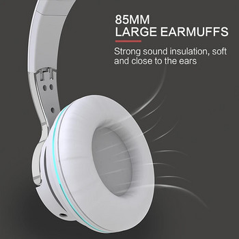 Ακουστικά Bluetooth Ασύρματα ακουστικά με προσαρμογέα μικροφώνου USB Ακουστικά με ακύρωση θορύβου στερεοφωνικά πτυσσόμενα μπάσα για ακουστικά υπολογιστή