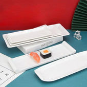 Kreatívna japonská reštaurácia, plastová imitácia porcelánu, obdĺžnikový knedlík, sushi tanier, dim sum, jedlo, občerstvenie, špeciálny domáci