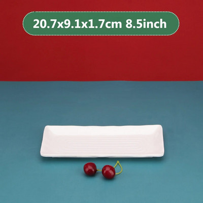 Kreatívna japonská reštaurácia, plastová imitácia porcelánu, obdĺžnikový knedlík, sushi tanier, dim sum, jedlo, občerstvenie, špeciálny domáci