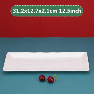 Kreatívna japonská reštaurácia, plastová imitácia porcelánu, obdĺžnikový knedlík, sushi tanier, dim sum, jedlo, občerstvenie, špeciálny domáci