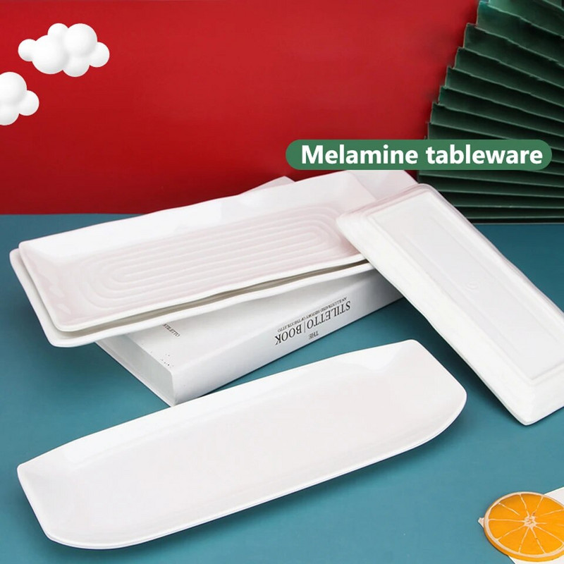 Kreatívna japonská reštaurácia, plastová imitácia porcelánu, obdĺžnikový knedlík, sushi tanier, dim sum, jedlo, občerstvenie, špeciálny domáci