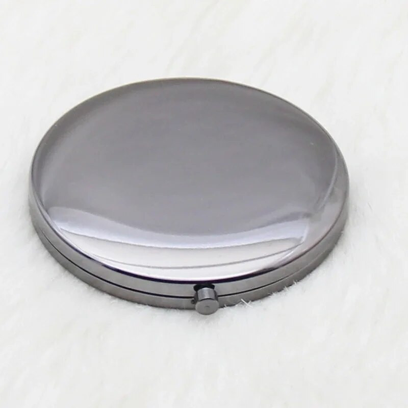 70 mm kompaktné zrkadlo, kabelky, vreckové zrkadlo na líčenie, skladacie prenosné zrkadlo pre ženy, vintage kozmetické zrkadlá, kozmetický nástroj