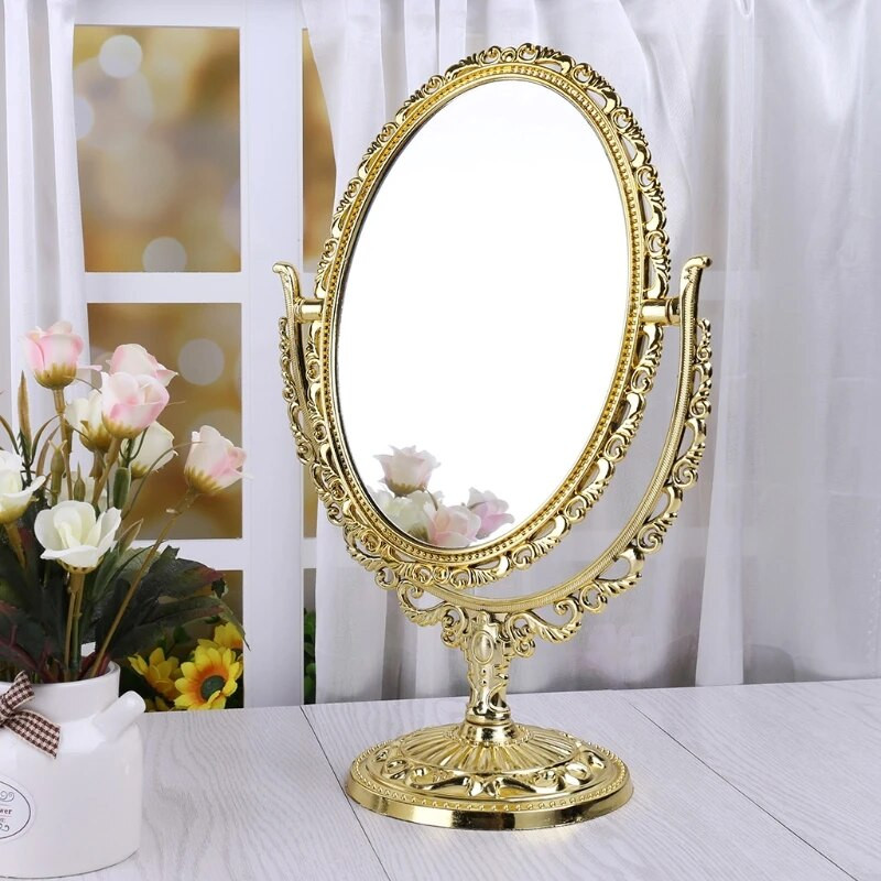 2 Πλαϊνά Μακιγιάζ Βάση Καθρέφτη Τραπέζι Καλλυντικό Καθρέφτη Πλαστικός Καθρέφτες Κομμό Εργαλεία