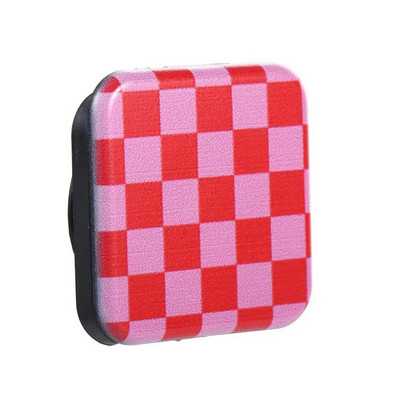 Ρετρό καρό καθρέφτη Βάση βάσης τηλεφώνου σκακιέρας Κλασικός φορητός τετράγωνος συμπαγής καθρέφτης INS Pocket Cosmetics Tool
