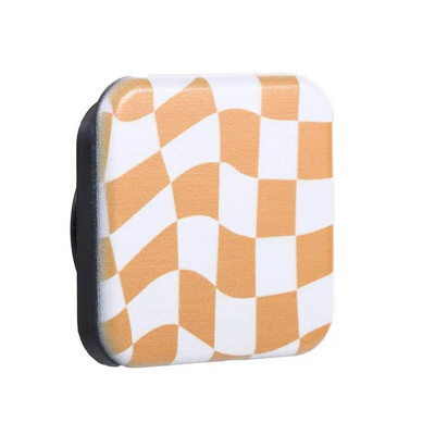 Ρετρό καρό καθρέφτη Βάση βάσης τηλεφώνου σκακιέρας Κλασικός φορητός τετράγωνος συμπαγής καθρέφτης INS Pocket Cosmetics Tool